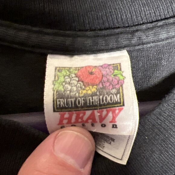 VTG Apple Expect The Impossible Mission Impossible Black T shirt Sz L - Picture 6 of 11